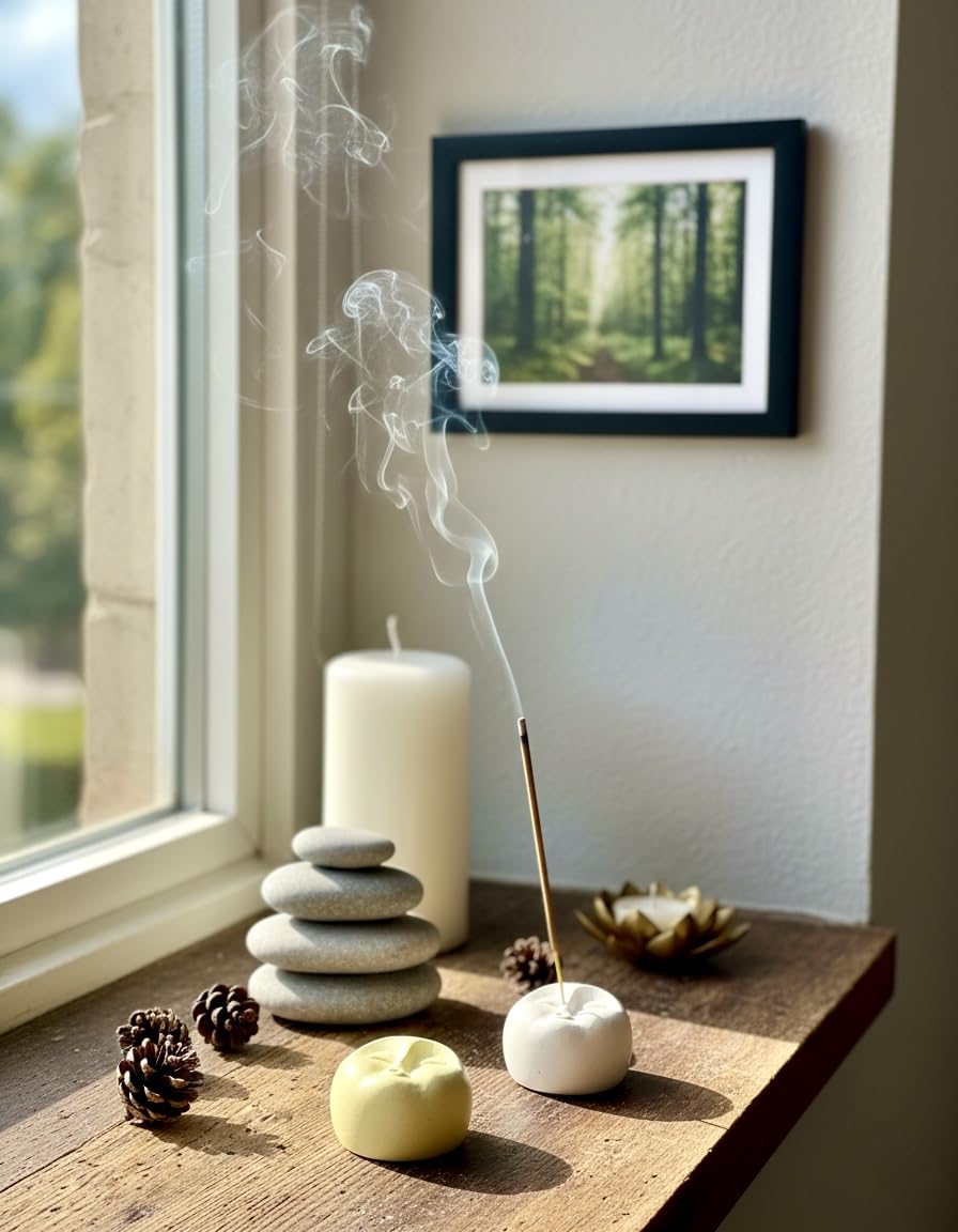 Trio Set – Serenity, Harmony, Mindfulness | Handmade Incense Holders + Sticks