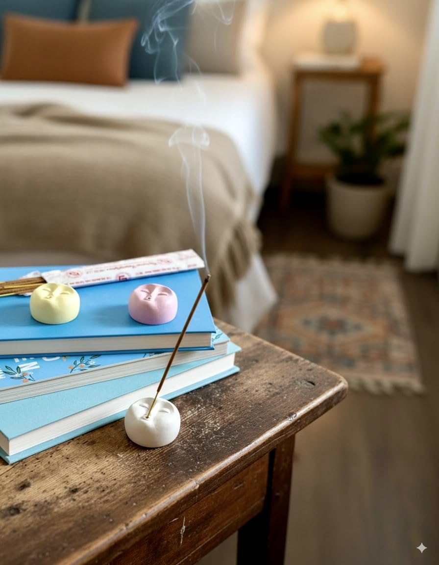 Trio Set – Serenity, Harmony, Mindfulness | Handmade Incense Holders + Sticks