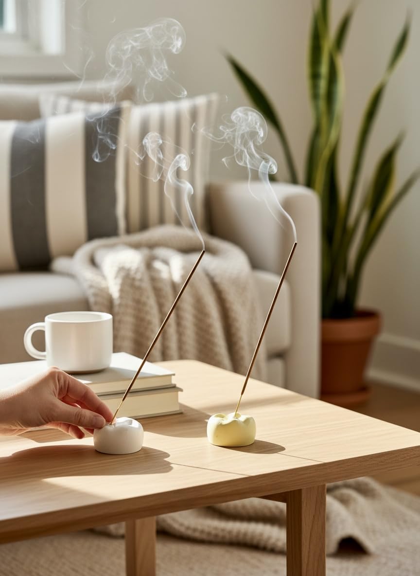 Trio Set – Serenity, Harmony, Mindfulness | Handmade Incense Holders + Sticks