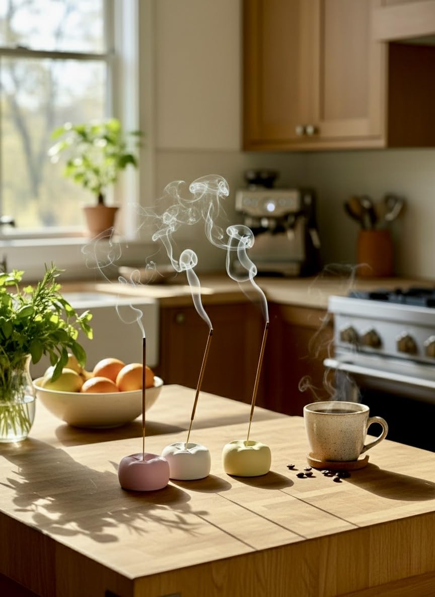 Trio Set – Serenity, Harmony, Mindfulness | Handmade Incense Holders + Sticks